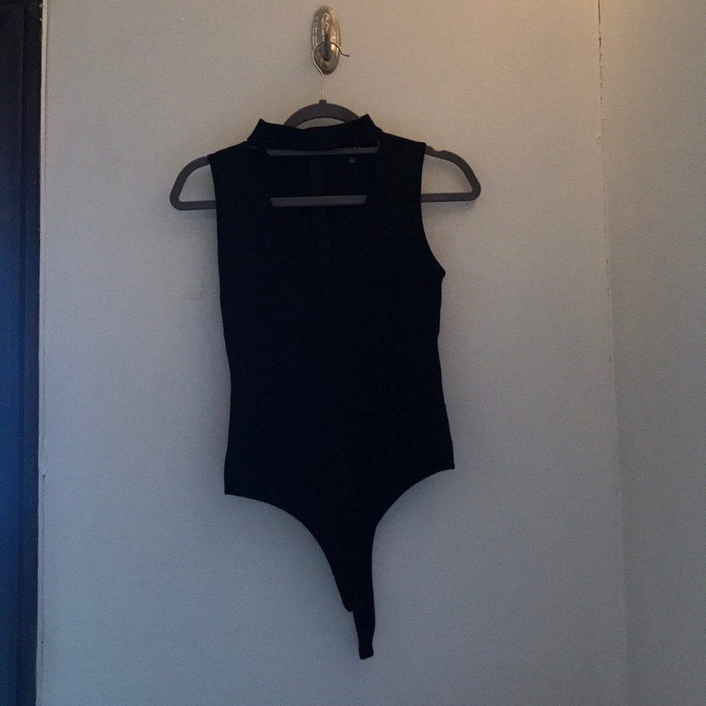 Black High Neck Bodysuit